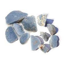 Angelite Rough Stone - Stone of Peace and Calm - The Hare and the Moon