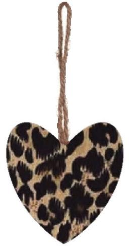 Animal Print Hanging Heart - The Hare and the Moon
