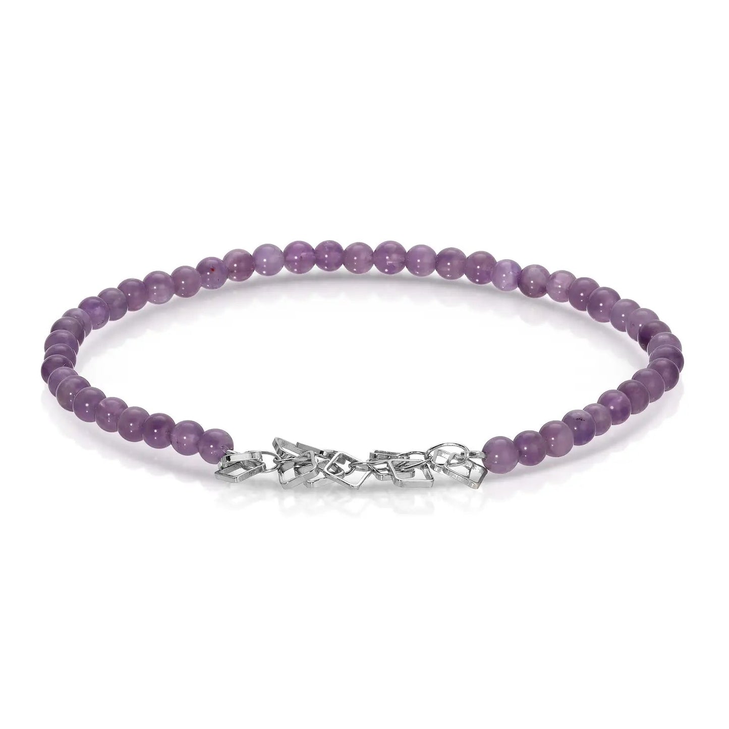 Ankle Bracelet - Amethyst Mini Gemstone - AK1214MS - The Hare and the Moon