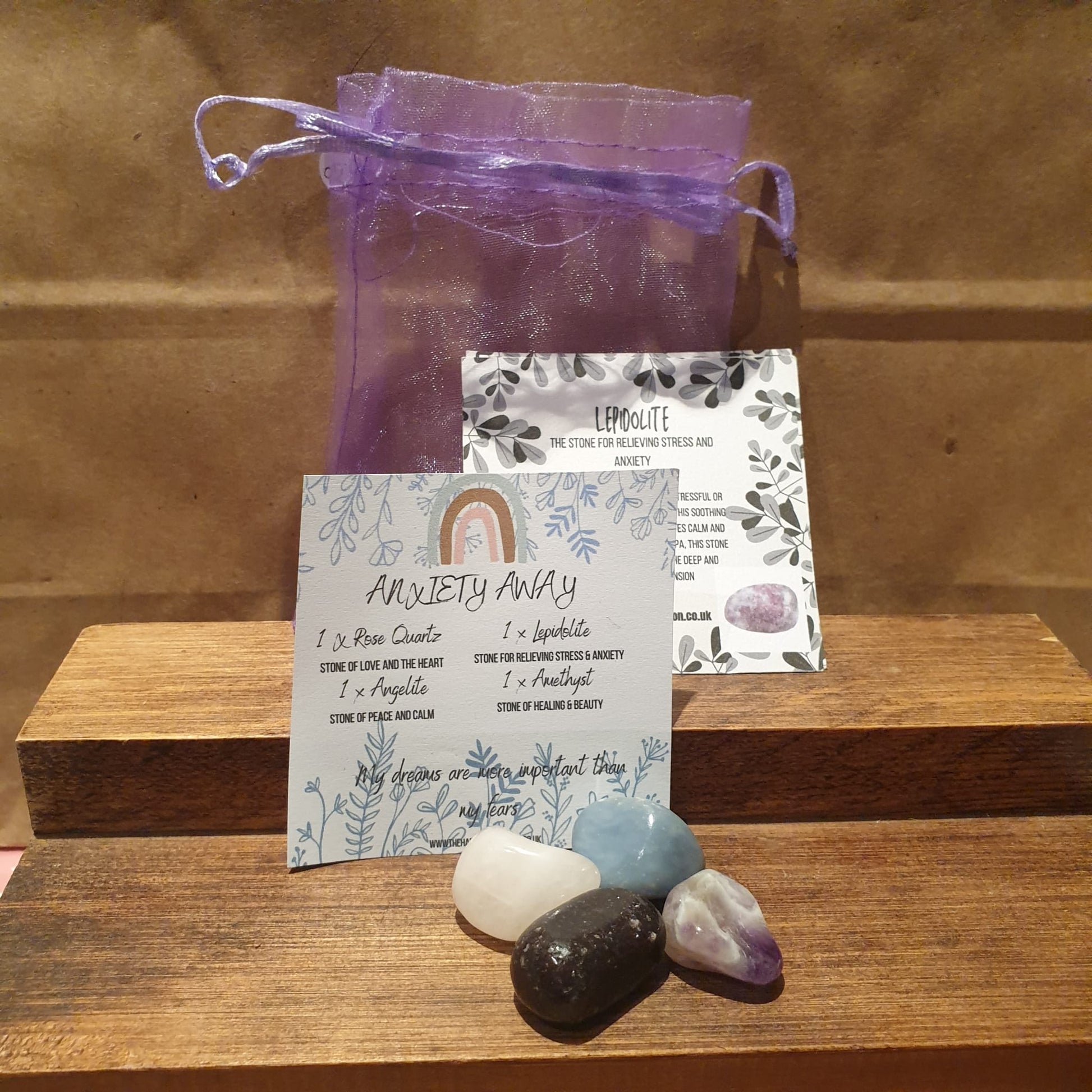 Anxiety Away Healing Crystal Stone Set - AX001 - The Hare and the Moon
