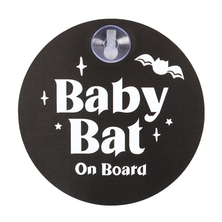 BABY BAT ON BOARD WINDOW SIGN - The Hare and the Moon