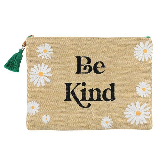 BE KIND DAISY MAKEUP BAG - The Hare and the Moon
