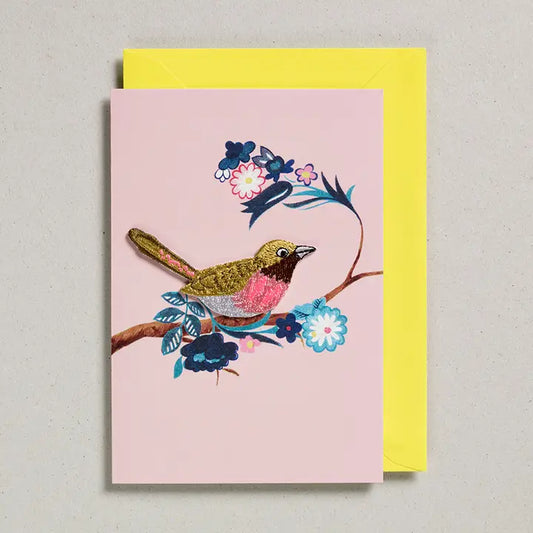 Embroidered Bird Cards - GC-BIR-0003