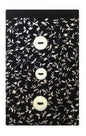 Black Flower Print Mobile Phone Sock Pouch - The Hare and the Moon