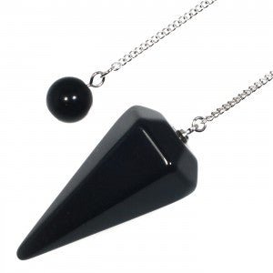 Black Obsidian Pendulum - Aura Cleanser - PX6 - The Hare and the Moon