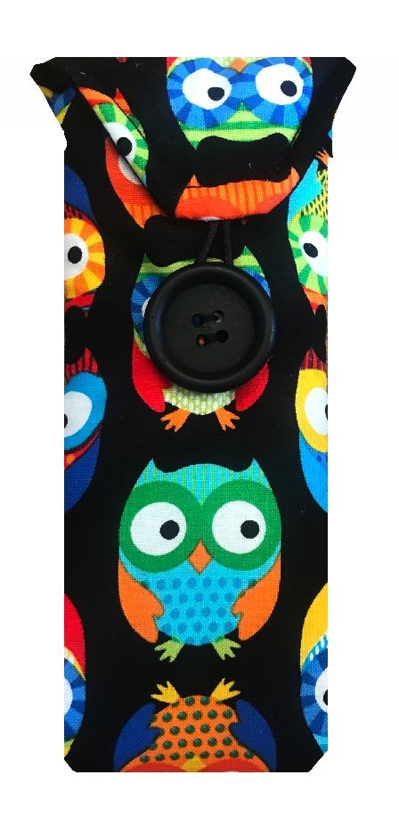 Black Owls Print Glasses Case - The Hare and the Moon