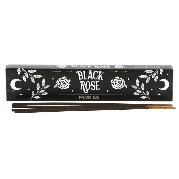 BLACK ROSE TWILIGHT BLUSH INCENSE STICKS - The Hare and the Moon