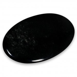 Black Sheen Obsidian Plan Stone - Aura Cleanser -HS806 - The Hare and the Moon