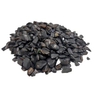 Black Tourmaline Gemstone Chips (Undrilled) - Stone of Environmental Protection - CHIP10 - The Hare and the Moon
