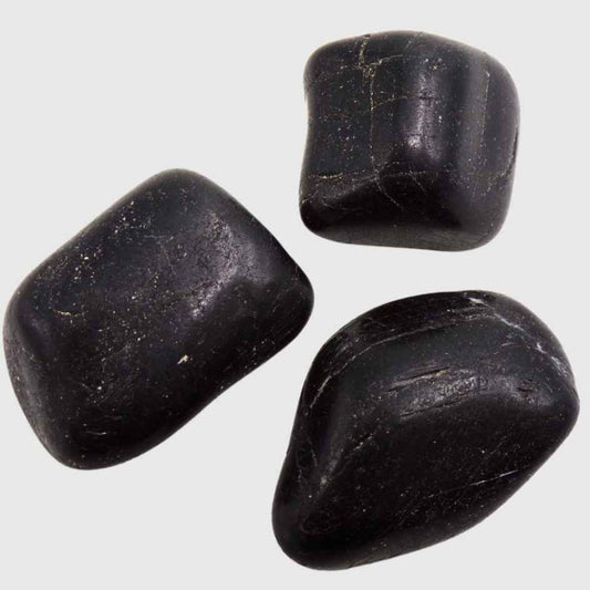 Black Tourmaline Large Tumble Stone  - Stone of Environmental Protection - LT89