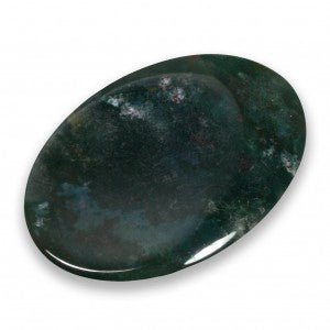 Bloodstone Thumb Stone - Stone of Health and Revitalisation - TS12 - The Hare and the Moon