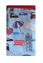 Blue London Print Mobile Phone Sock Pouch - The Hare and the Moon