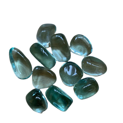 Blue Obsidian Tumble Stone - The Stone of Calm Headed Clarity - The Hare and the Moon