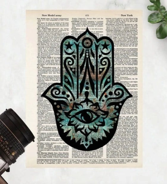 Blue Poppy Gallery Prints Hamsa Hand Print - BP989
