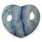 Blue Quartz Heart Stone - The Stone of Spiritual Expansion - HRT39 - The Hare and the Moon