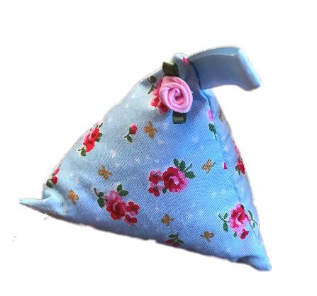 Blue Vintage Flower Print Lavender Bag - The Hare and the Moon