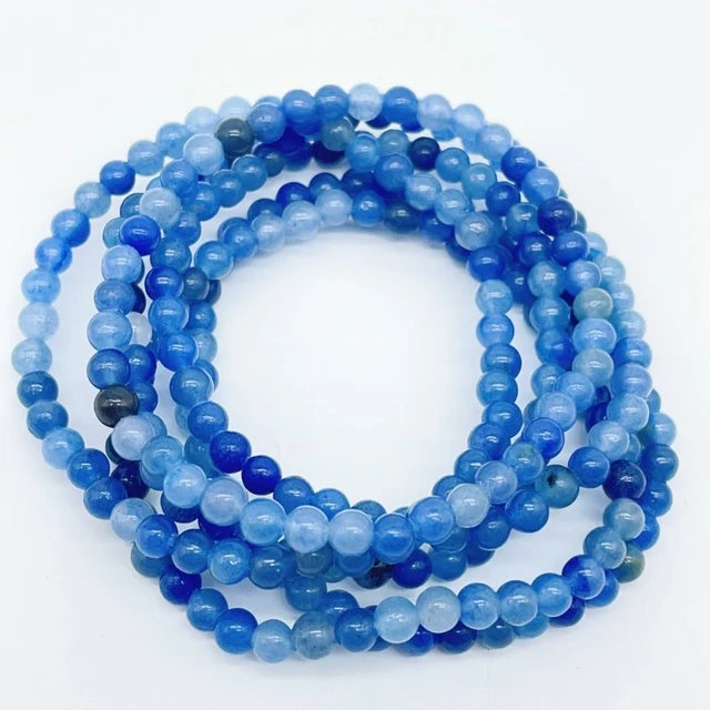 Blue Aventurine Mini Bead Bracelet - MINIB9
