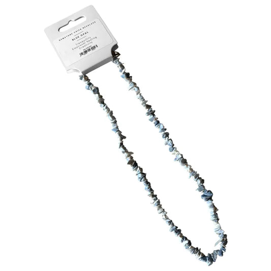 Blue Opal Gemstone Chips Necklace - NE60