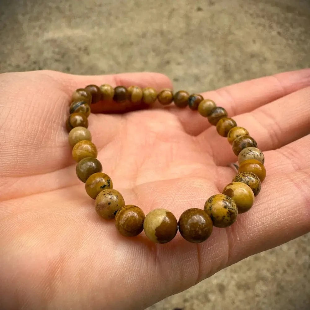 Wise Skies Bracelets Picture Jasper Crystal Bracelet- The Stone of many stories- CS7458