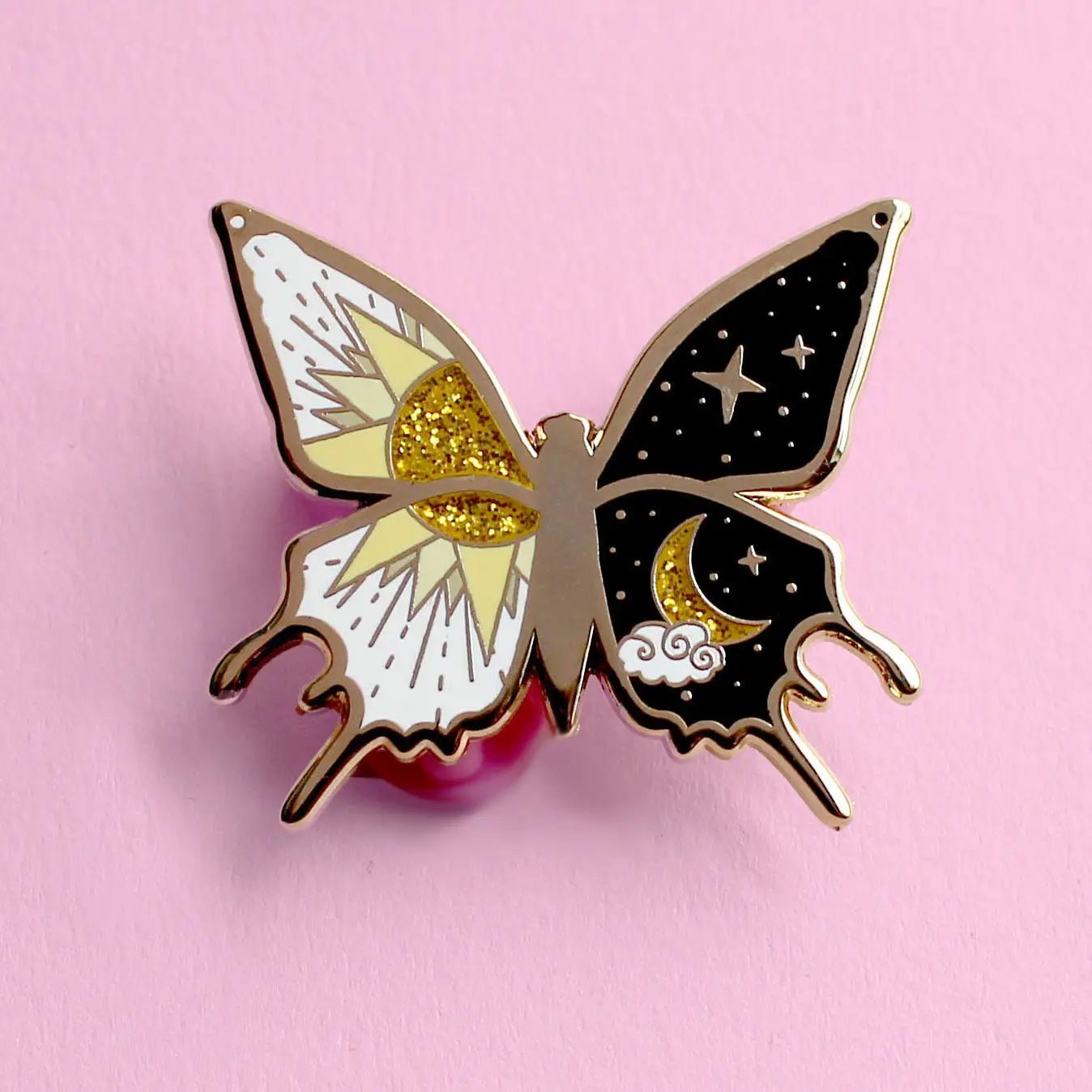 Butterfly Enamel Pin - GP156 - The Hare and the Moon
