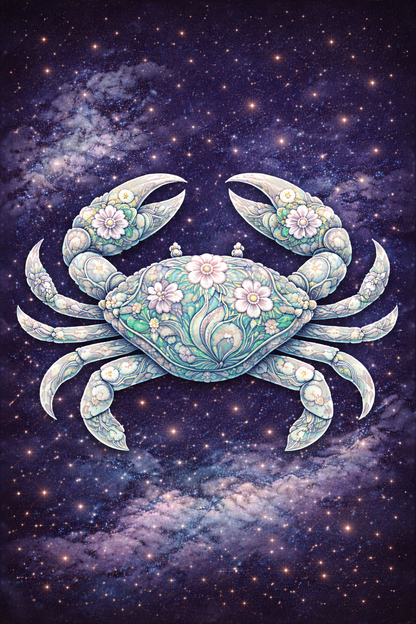 Zodiac Constellation Greeting Card - The Hare and the Moon