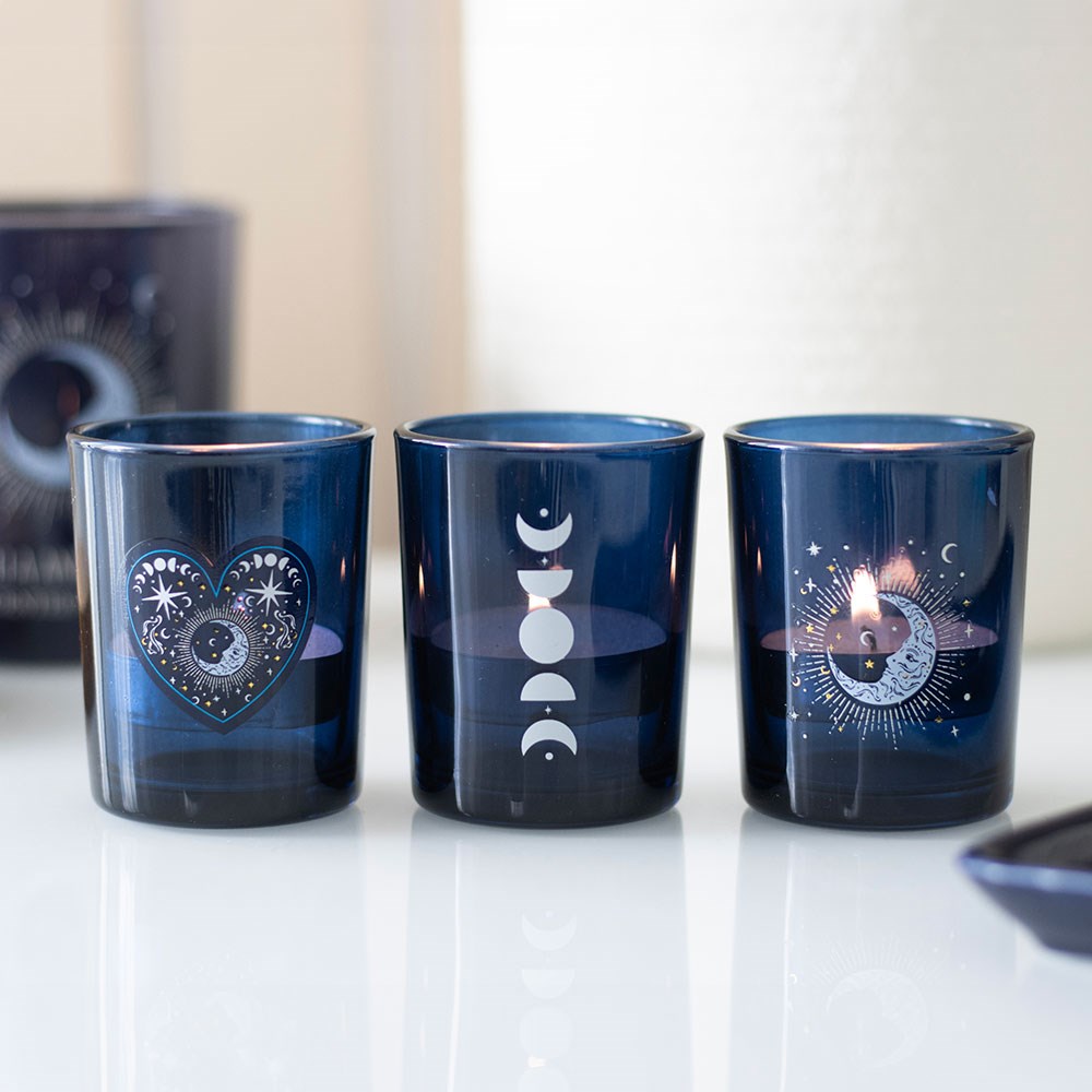 Blue Moon Votive Candle Holders - Sold Individually
