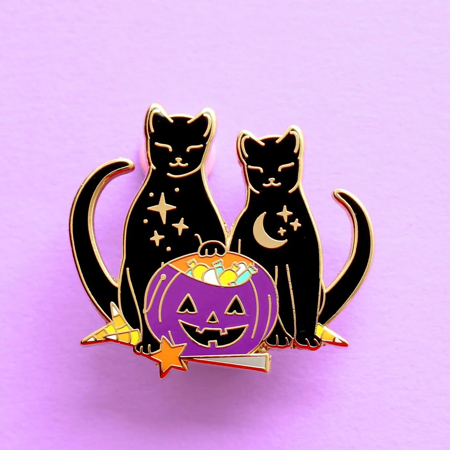 Candy Cats Enamel Pin – Halloween Collection - GP152 - The Hare and the Moon