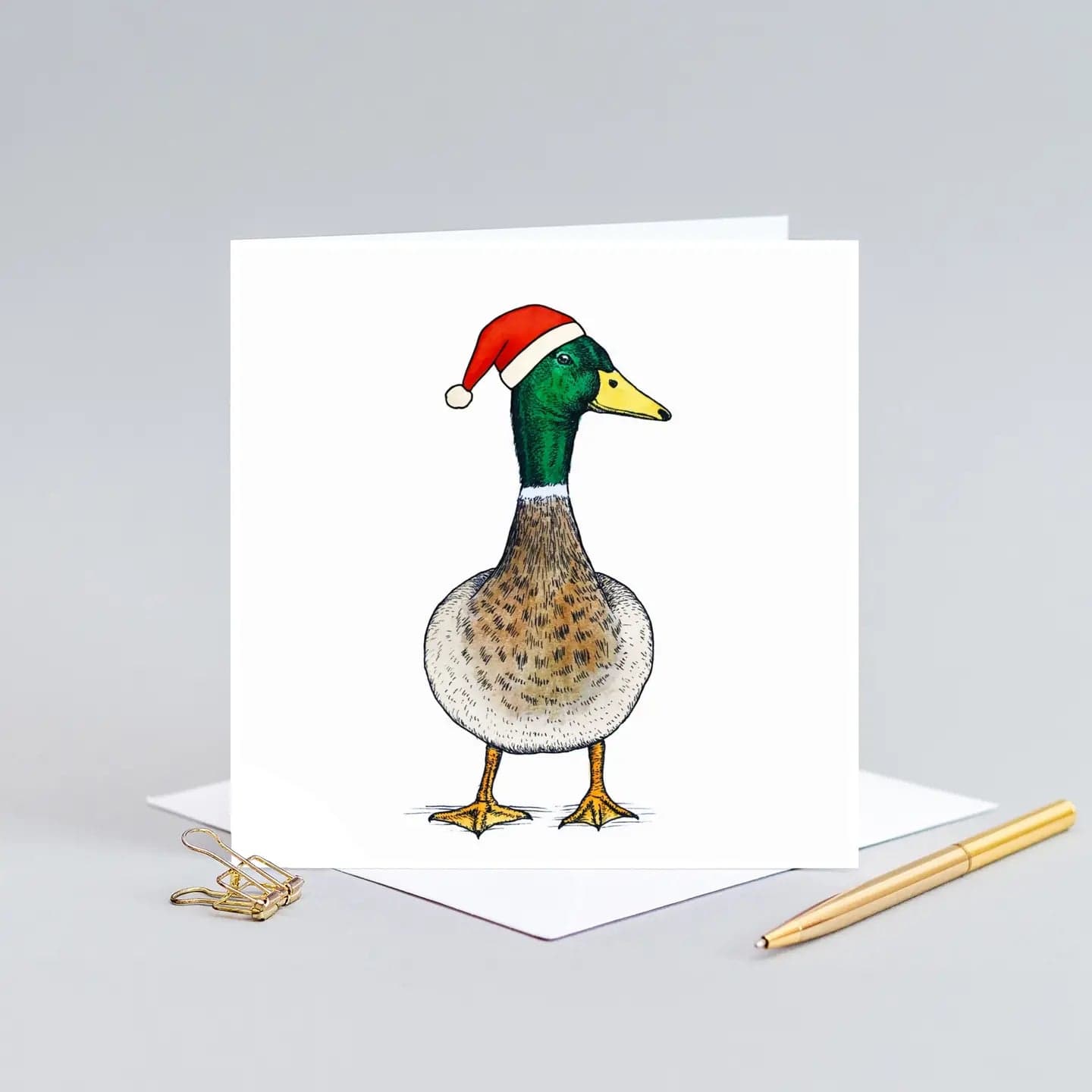 Wild Lines Cards Duck Christmas Greeting Card - WL914