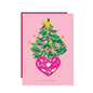 Hutch Cassidy Cards 'Folk Christmas Tree' Christmas Greeting Card - HCWB437