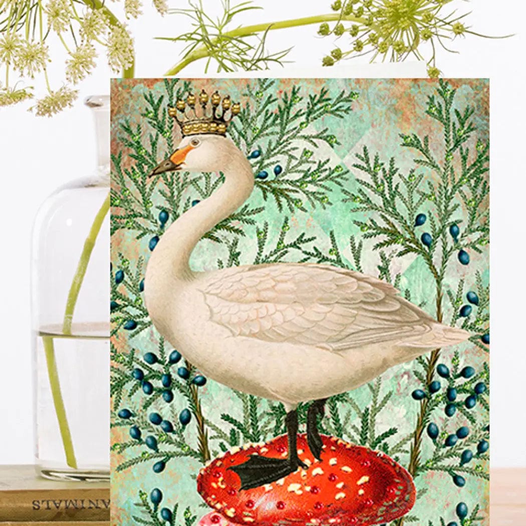 Madame Treacle Cards Hand Glittered Christmas Greeting Card ~ XM085P