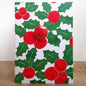 The Black Rabbit Cards Holly - Christmas Greeting Card with Badge - C57