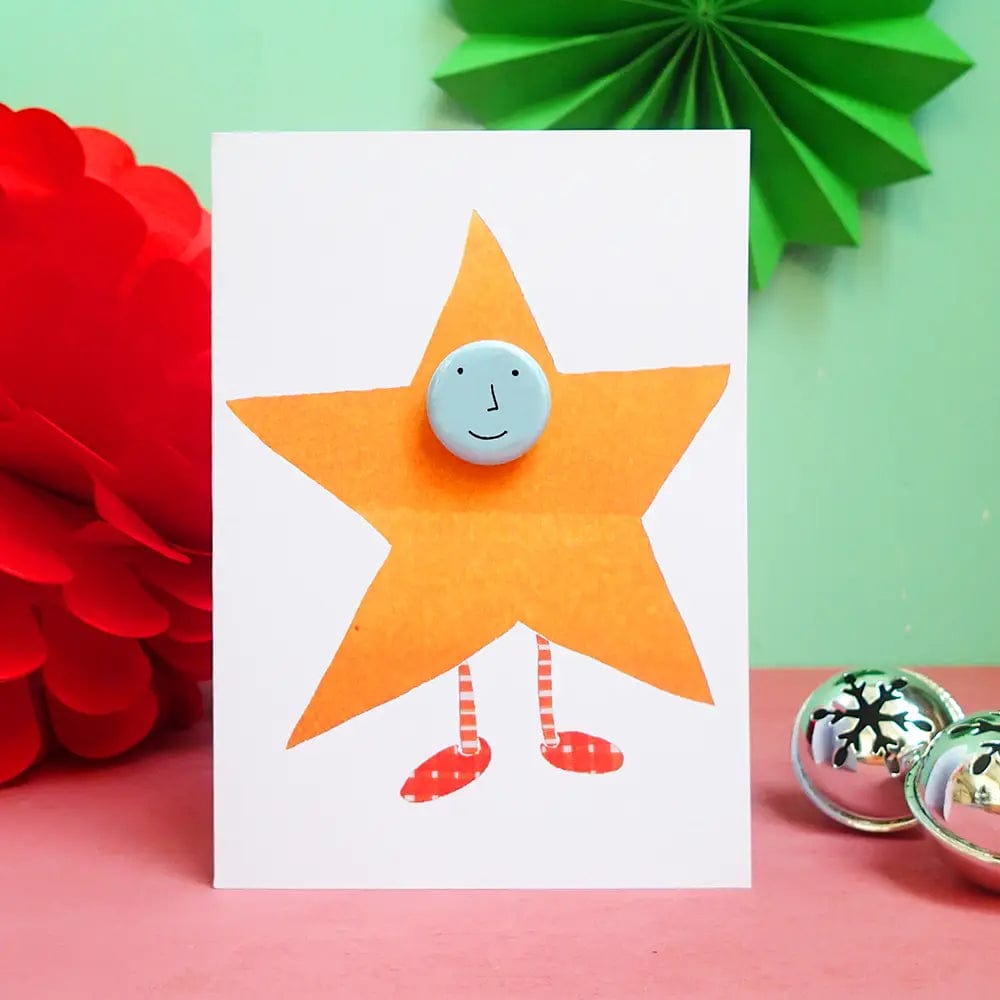 The Black Rabbit Cards Star Costume - Greeting Card with Badge - C92