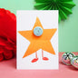 The Black Rabbit Cards Star Costume - Greeting Card with Badge - C92