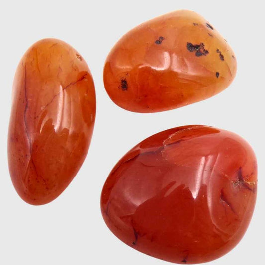 Carnelian Large Tumble Stone - Stone of Warmth and Energy - LT15