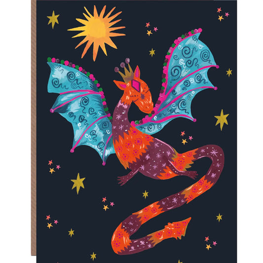 Carnival Dragon Birthday Greetings Card - HCWB348