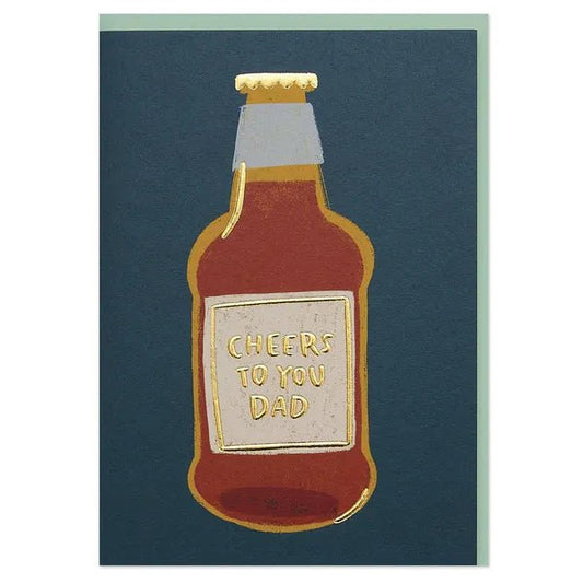 Cheers to you Dad' Greeting Card - WHM43 - The Hare and the Moon