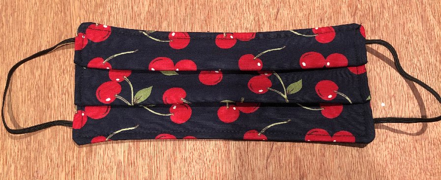 Cherries Print Face Mask - The Hare and the Moon