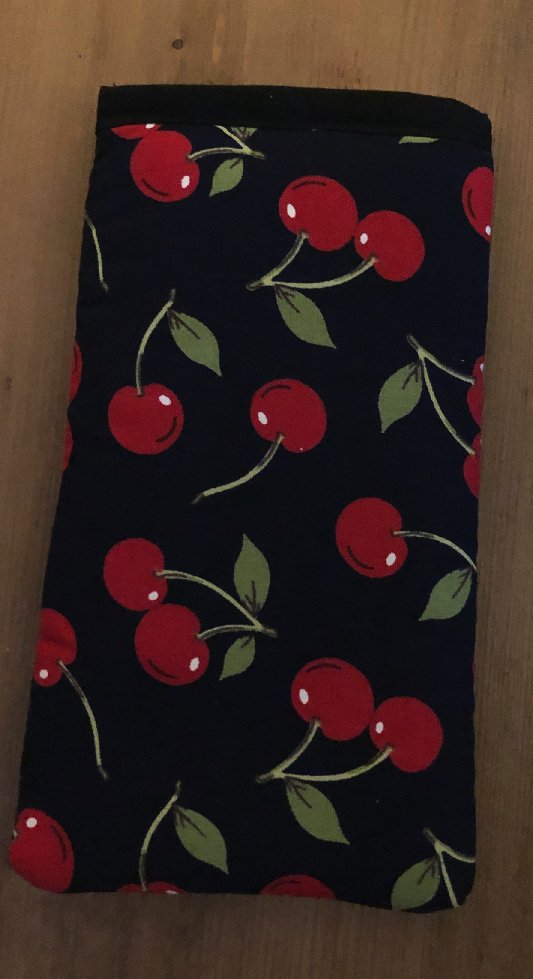 Cherries Print Mobile Phone Sock Pouch - The Hare and the Moon