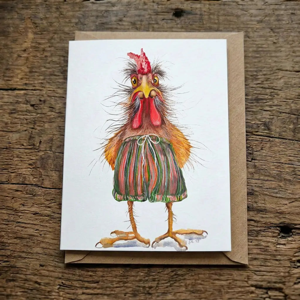 Fowl Mood | Jurga Ryan | 6x4" Greeting Card | JRA14
