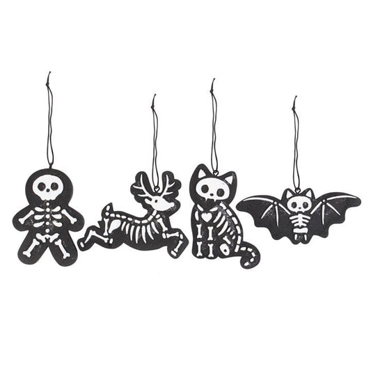 Sasse & Belle Christmas Decorations CREEPY SKELETON COOKIE ORNAMENTS - SOLD INDIVIDUALLY
