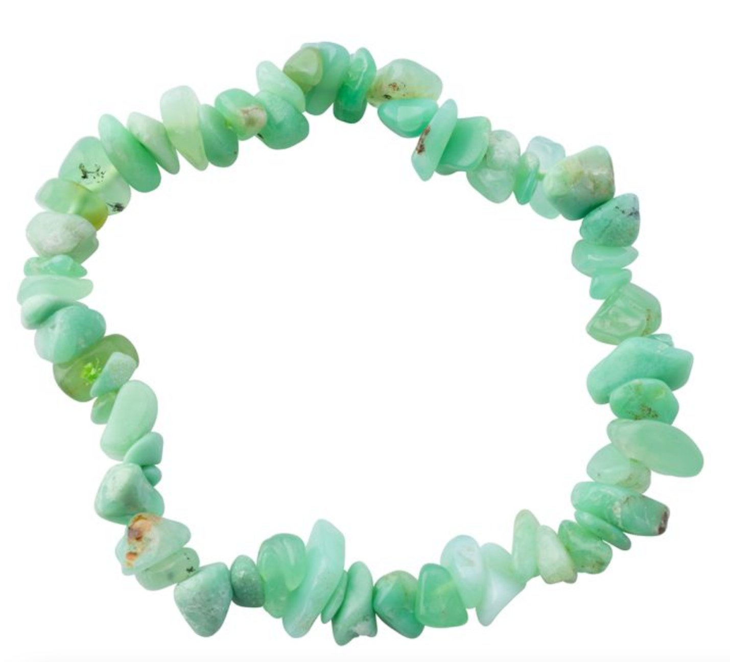 Chrysoprase Chip Bracelet - Stone of Removing Grudges - CB335 - The Hare and the Moon