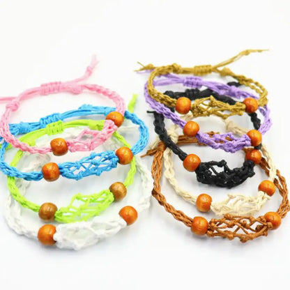 Cord bracelet To Hold Tumble Crystal Stone (Not Included) - CNN2