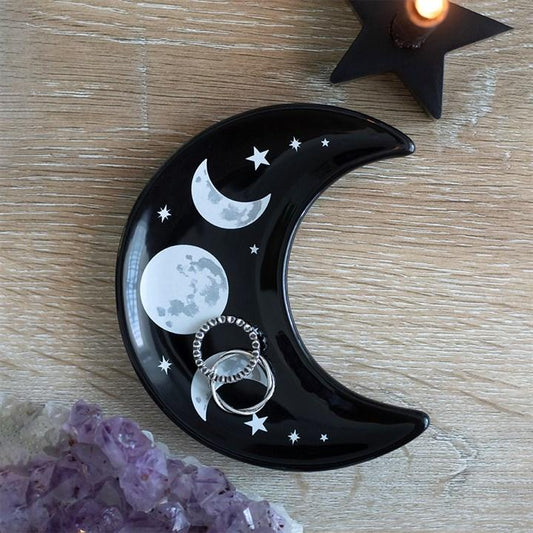CRESCENT MOON TRINKET DISH - The Hare and the Moon