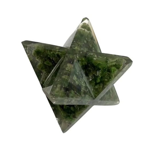 The Hare and The Moon Crystals Green Aventurine Merkabar Star - Stone of Balance, Tranquillity and Stability