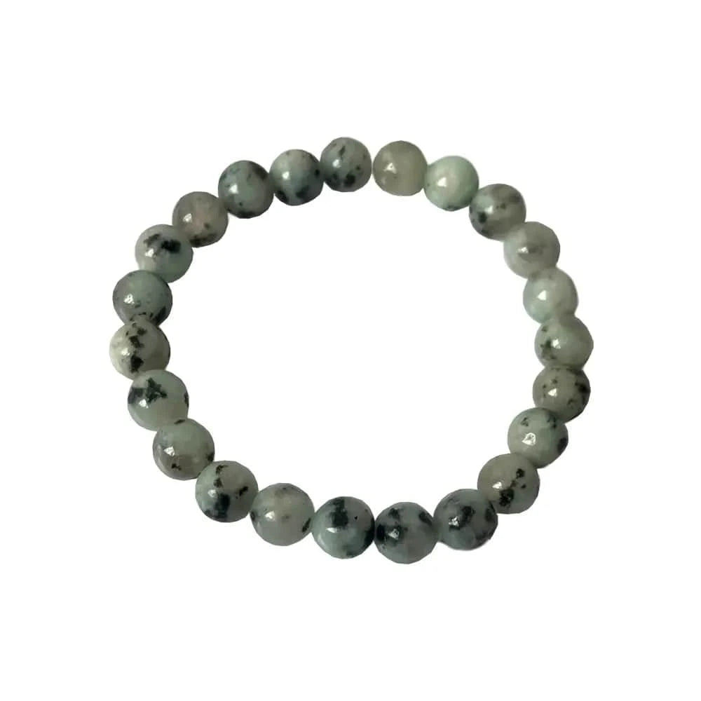 The Hare and The Moon Crystals Kiwi Jasper Power Bracelet - The Stone of Speech - PB45