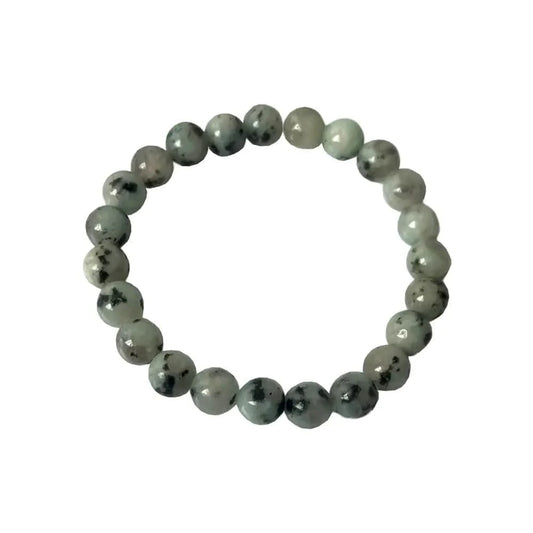 The Hare and The Moon Crystals Kiwi Jasper Power Bracelet - The Stone of Speech - PB45