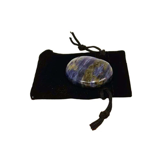 The Hare and The Moon Crystals Sodalite Worry Stone - Stone of Perception and Awareness - WS19