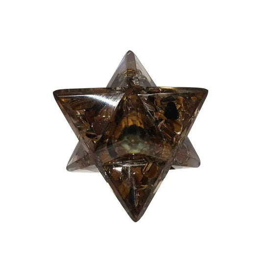 The Hare and The Moon Crystals Tiger's Eye Merkabar Star - Stone of Sociability and Practicality