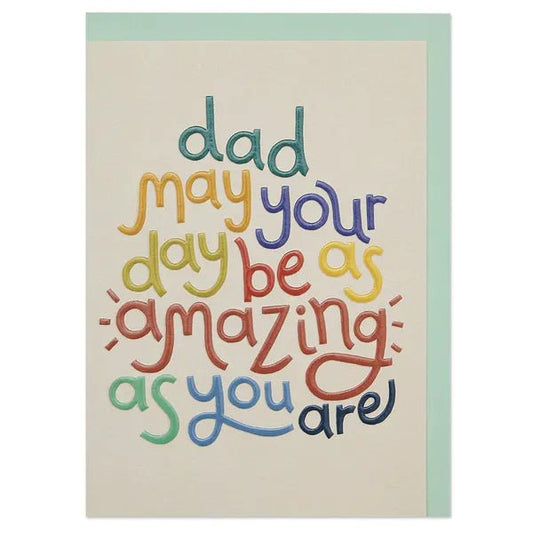 Dad, may your day be as amazing as you are' Greeting Card - GDV37 - The Hare and the Moon