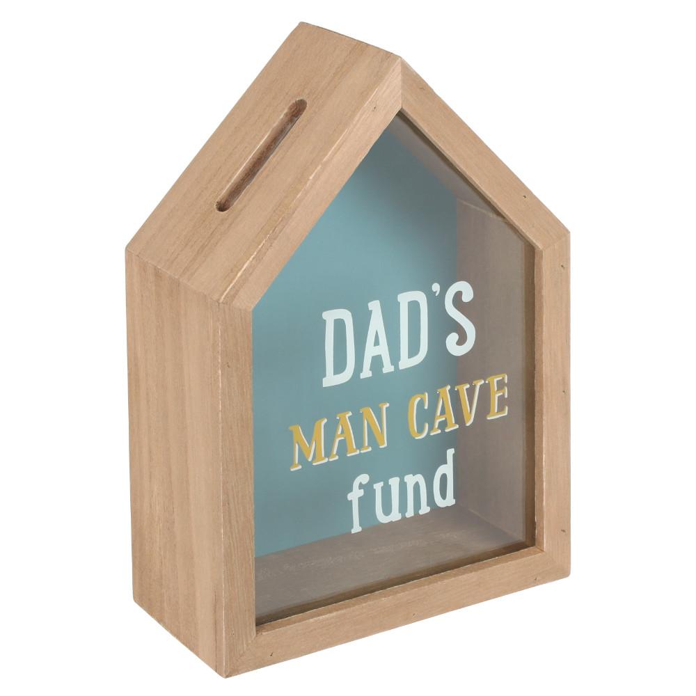 Dad's Man Cave Fund Money Box - slightly damaged - dent on top - The Hare and the Moon